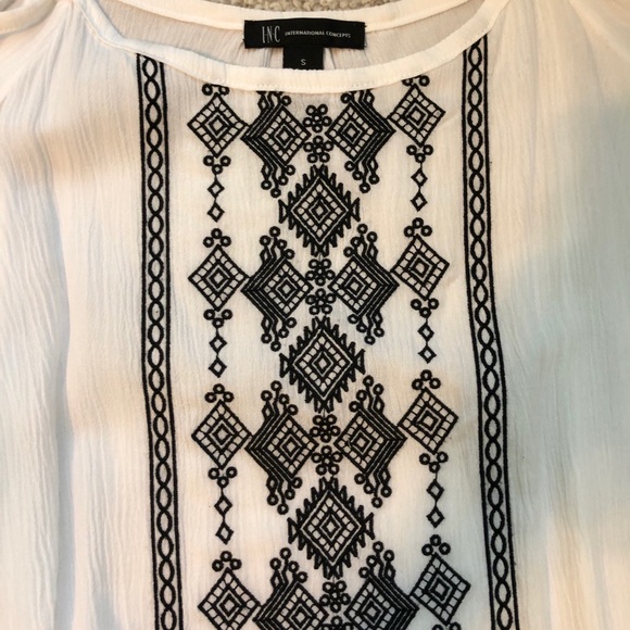 INC White Summer Blouse - Picture 8 of 11